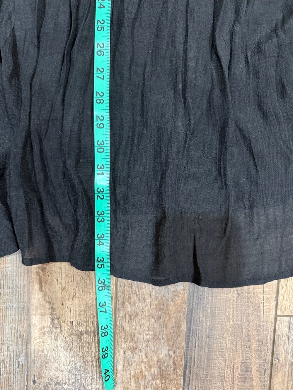 Umgee Plus Black Floral Embroidered Swiss Dot Bell Sleeve Babydoll Tunic 1XL - Picture 10 of 12